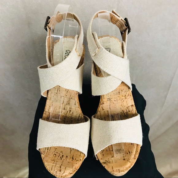 Groove | Cork Wedges | Cream | 9 - Picture 4 of 8